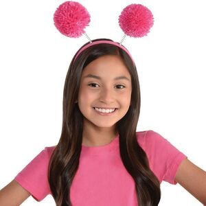 Pom Pom Headband Pink Headband